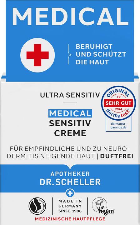 Etichetta energetica Dr. Scheller Medical Sentitiv Creme (Crema corpo, 50 ml)