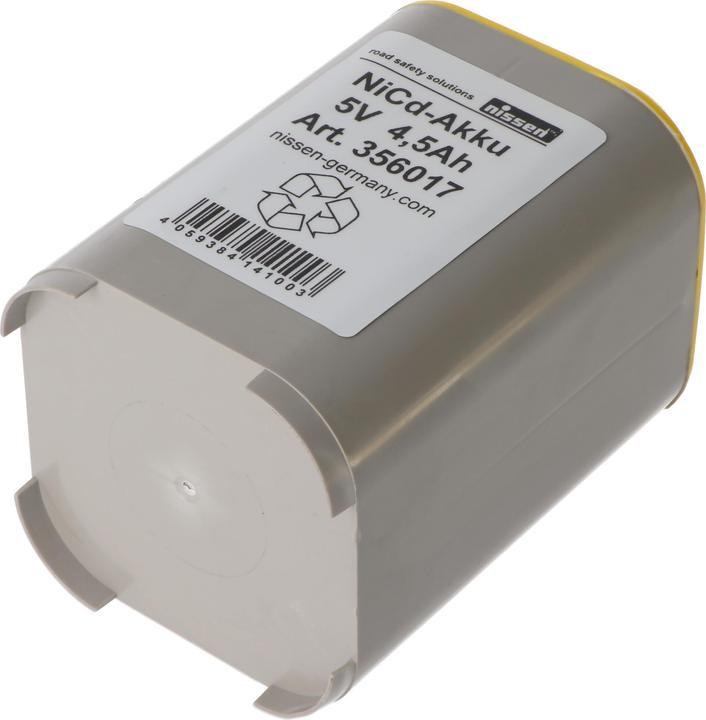 Actual product image Nissen Original Akku 4R25 NiCd 5 Volt 4,5Ah Nickel-Cadmium Akku Made in Germany (1 pcs., 4R25, 4500 mAh)