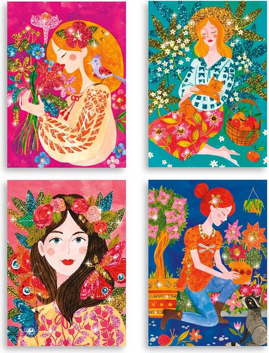 Produktbild Djeco Flitterbilder Blumenduft