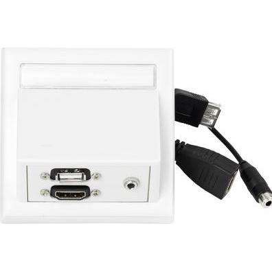 Thumbnail - Vivolink, Steckdose, Wall HDMI, USB + AUD 3,5mm