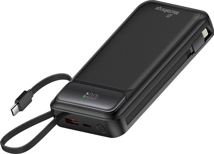 MediaRange Powerbank 20.000mAh, USB-C® Power Delivery and Quick Charge enabled, black (20000 mAh, 15 W, 74 Wh)