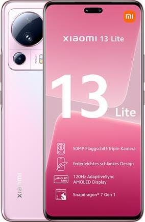 Image du produit Xiaomi 13 Lite (Lite Pink) Dual SIM 6,55 AMOLED 1080x2400 (256 Go, Pink, 6.55", Double SIM, 5G)