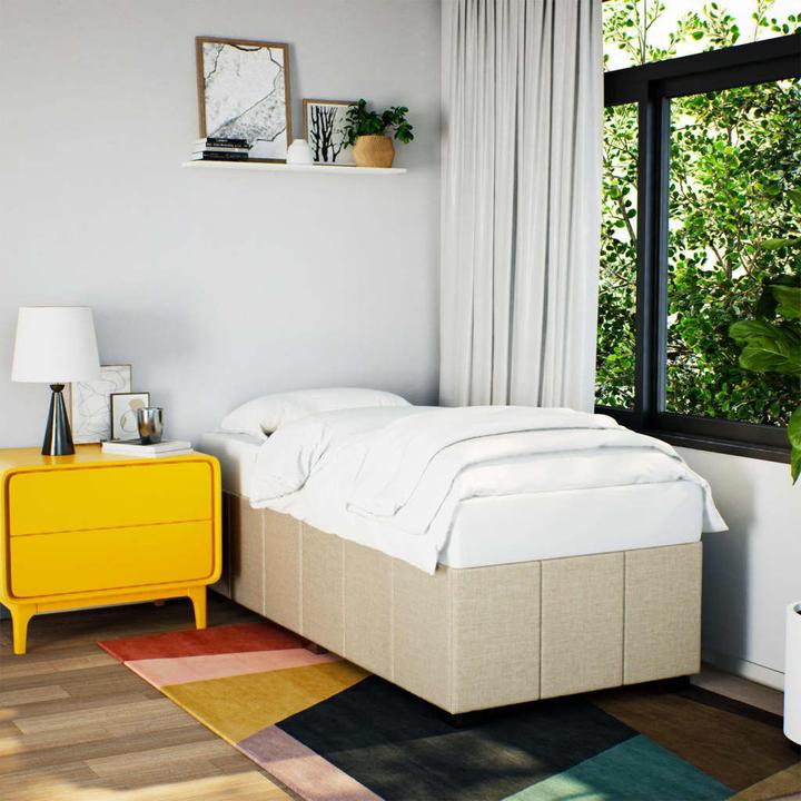 Actual product image vidaXL Fabric bed frame (90 x 200 cm)