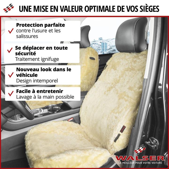 Produktbild CarComfort Auto-Sitzbezug Lammfell Trish, Lammfellbezug-Auto, Autositzfell, Fell-Sitzbezug