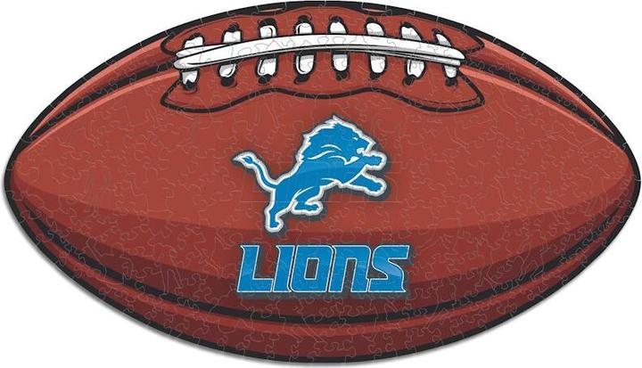 Produktbild Iconic NFL - Detroit Lions – Football mit Logo - Holz Puzzle Grösse S (150 Teile) (150 Teile)