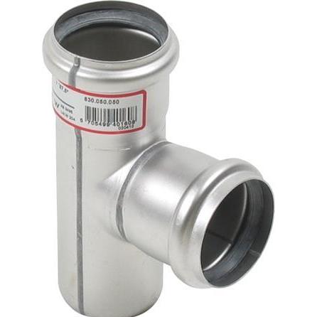 Blücher, Rohrverbindungstechnik, gr.rør 87.5gr.50mm - m.O-ringe RF AISI 304.Alm RF stål