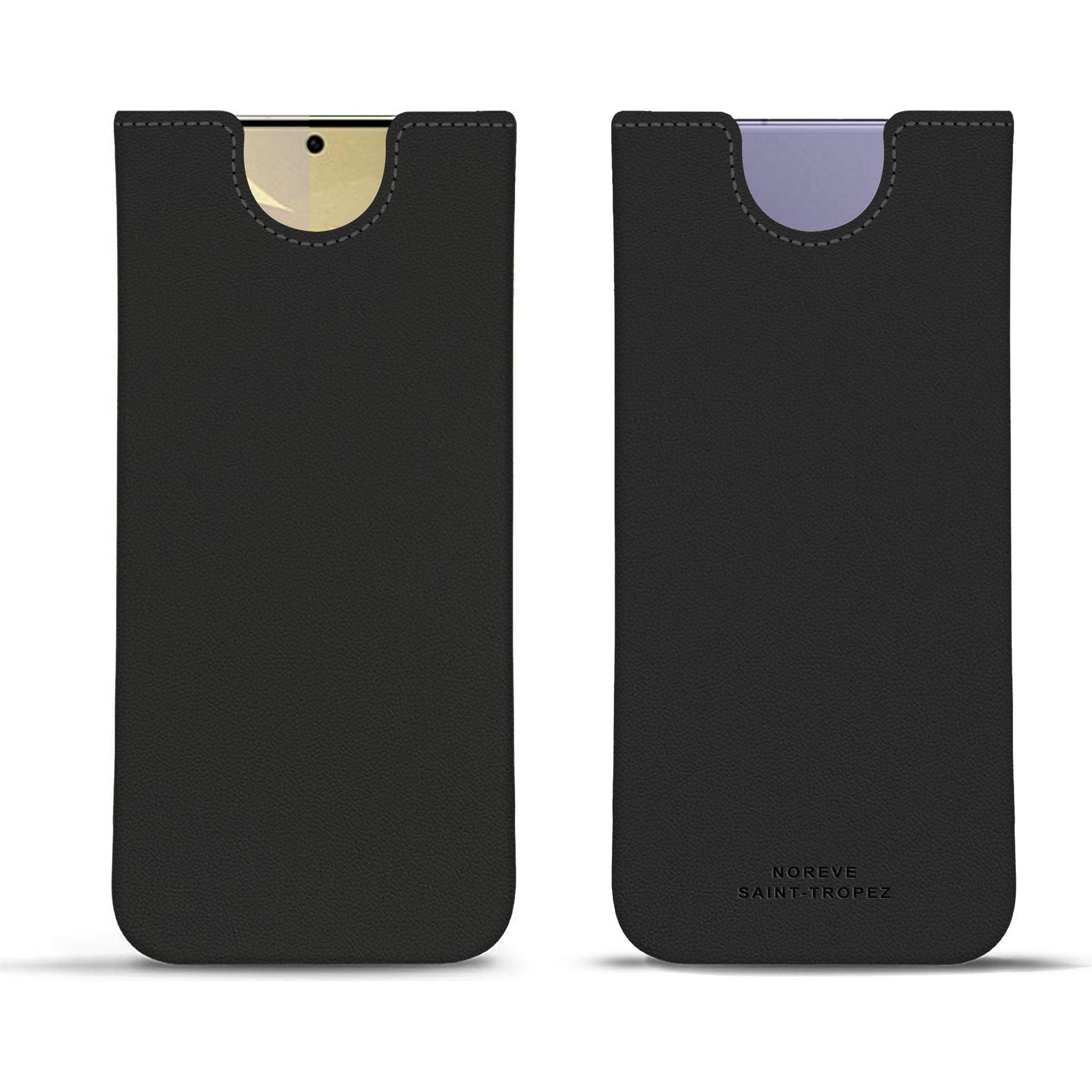 Noreve Lederschutzhülle (Samsung Galaxy S24+), Smartphone Hülle, Schwarz