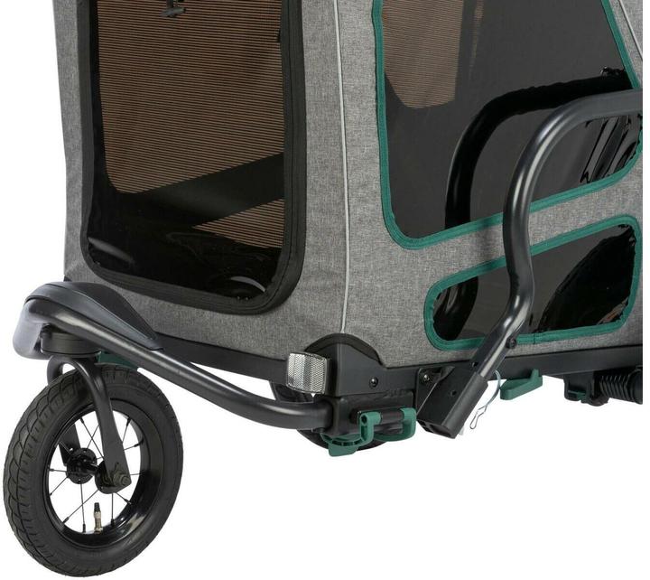 Produktbild Trixie Jogger-Umbausatz für Fahrradanhänger, Grau/Salbei (Hund, Faltbar)