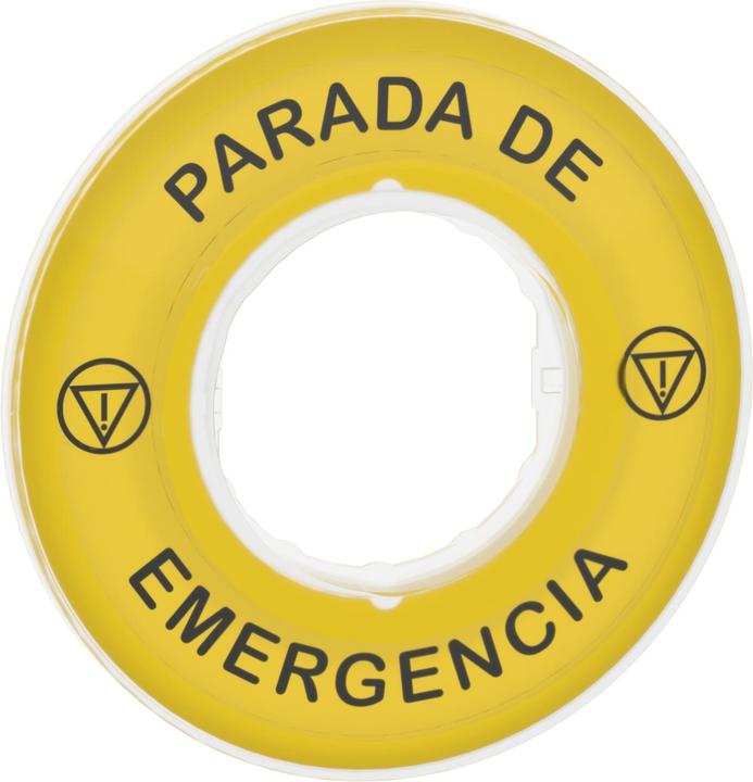 Produktbild Schneider Electric 60mm Parada De Emergencia Legend Plate