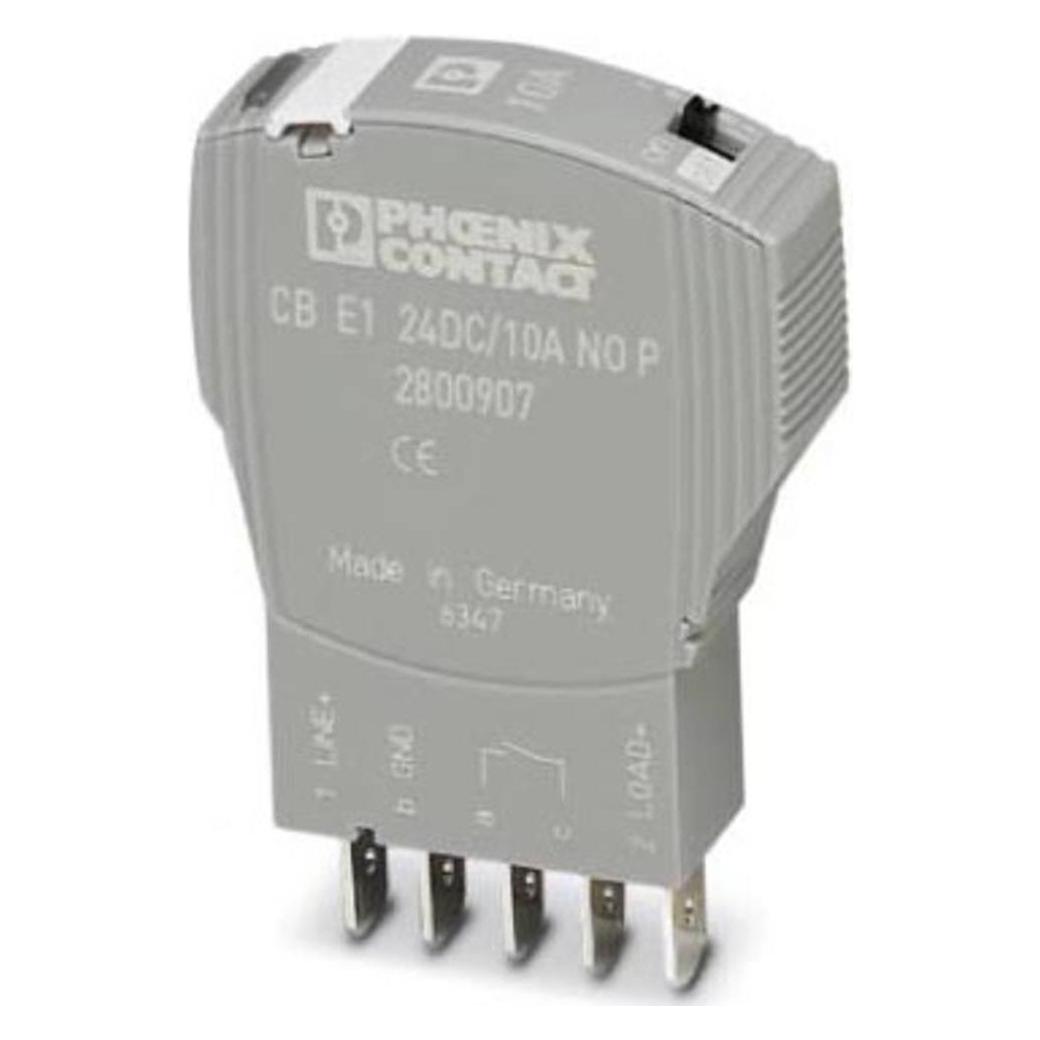 Phoenix Contact Grigio Interruttore Differenziale, Interruttore Automatico Cb E1 24Dc/10A No P