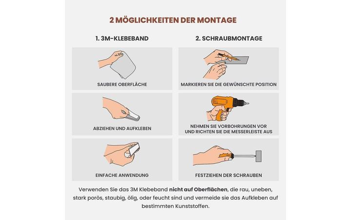 Produktbild Exitoso Selbstklebende Magnetmesserleiste