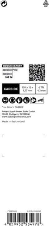 Produktbild Bosch Professional Zubehör EXPERT ‘Fiber Plaster’ S 641 HM Säbelsägeblatt, 1 Stück