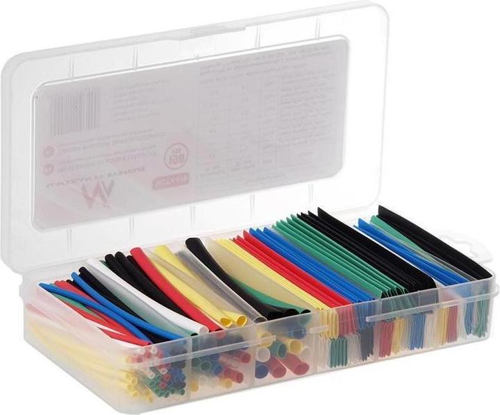 Maclean Assortimentsbundel thermisch uittrekbare gaines MCTV-679 (196 stuks) (Kabeldoorvoer, 9.50 cm)