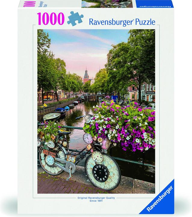 Produktbild Ravensburger Fahrrad und Blumen in Amsterdam (1000 Teile)