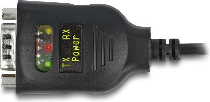 Productafbeelding Delock Adapter USB 2.0 Type-A naar Seriële RS-232 D-Sub 9 Pin 2,5 kV Galvanische Isolatie 2 m (2 m, Industriële kabel)