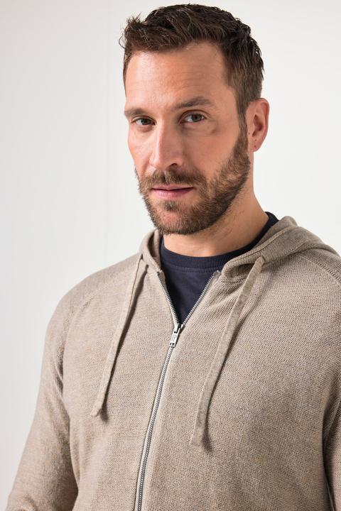 Produktbild JP1880 Strickjacke, Kapuze, Zipper, bis 7XL (L)