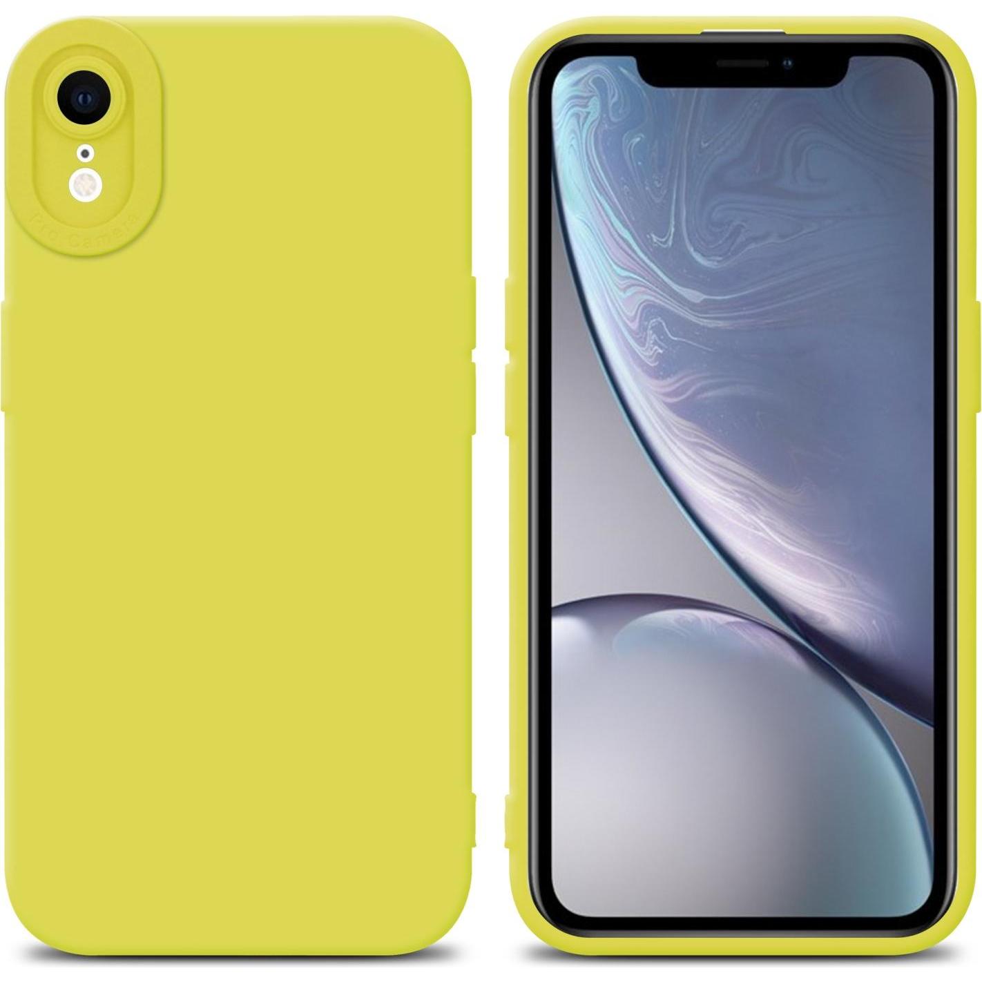 Cadorabo Hülle (Apple iPhone XR), Smartphone Hülle, Gelb