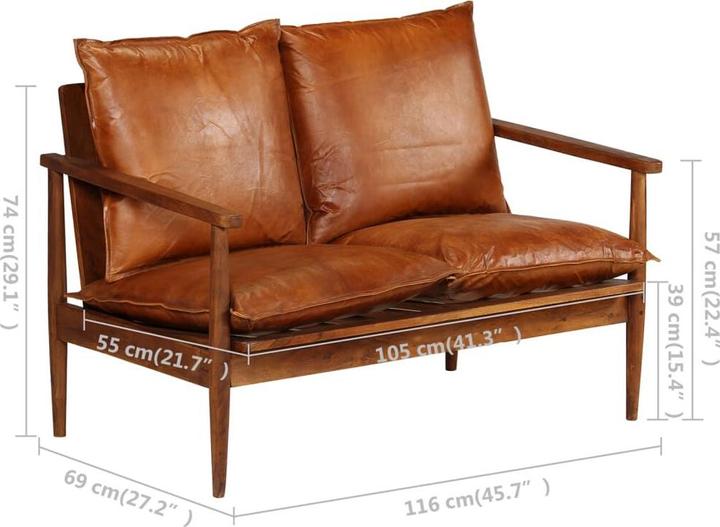 Produktbild vidaXL Sofa (2-Sitzer)