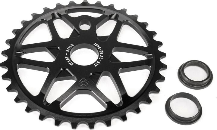 Actual product image Eclat EXILE sprocket, 33t, bolt drive, black (33)