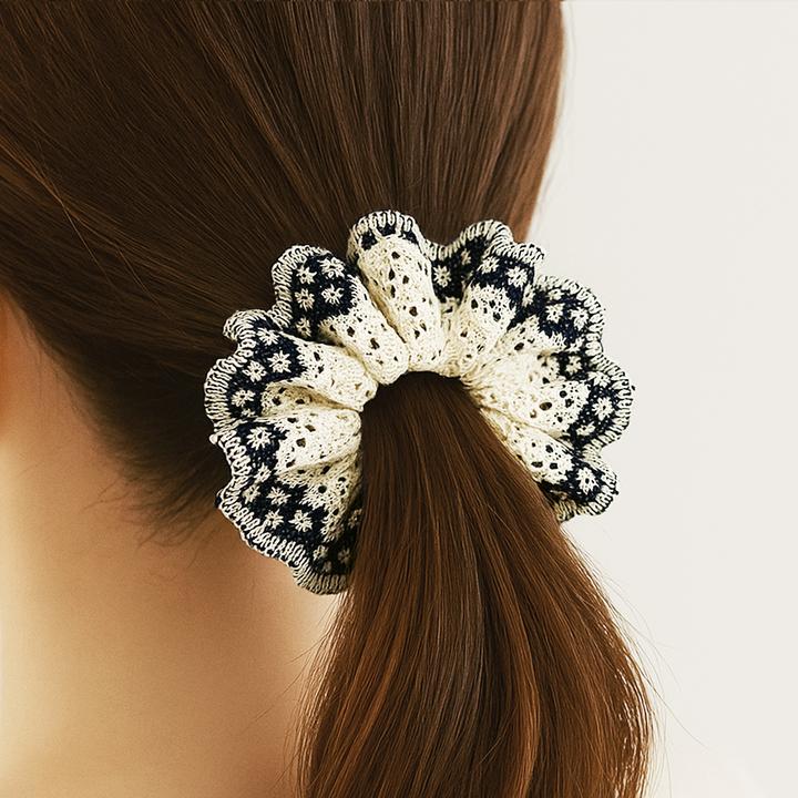 Immagine prodotto Avizar Scrunchie Bestickte Spitze Rosemarie (Elastico per capelli)