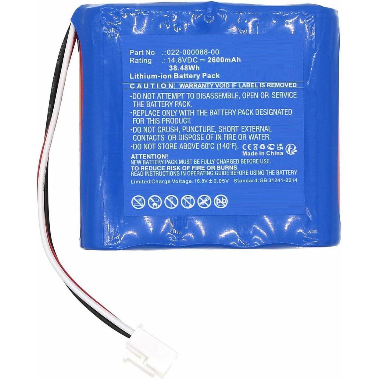CoreParts Battery 14.8V 2600mAh 38.48Wh (1 Zellen, 2600 mAh), Notebook Akku, Blau