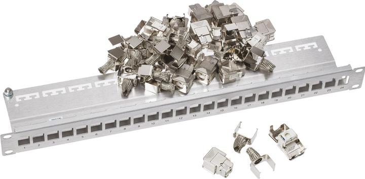 Actual product image Corning Patchpanel 24 ports 1U with Cat6A PL modules 43018-801 26