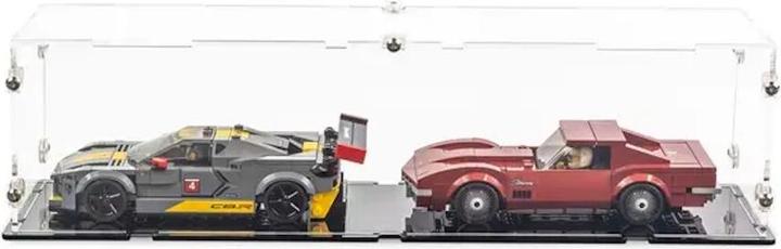 Immagine prodotto iDisplayit Display in acrilico per 2 modelli LEGO® Speed ​​Champions (con base nera)