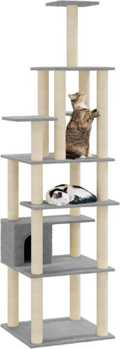 Actual product image vidaXL Katzenbaum (183 cm, Light grey)