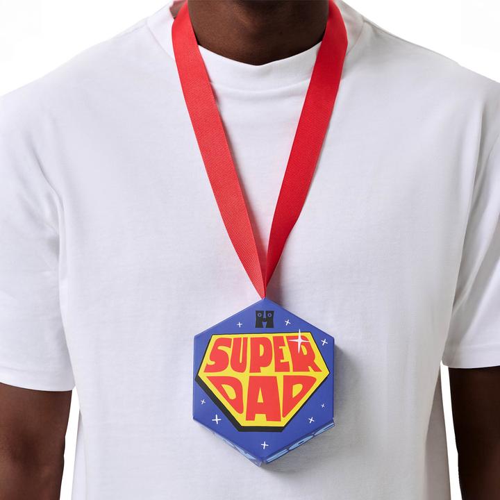 Actual product image Happy Socks 1-Pack Flying Super Dad Sock Gift Set (Single pack, 41 - 46)