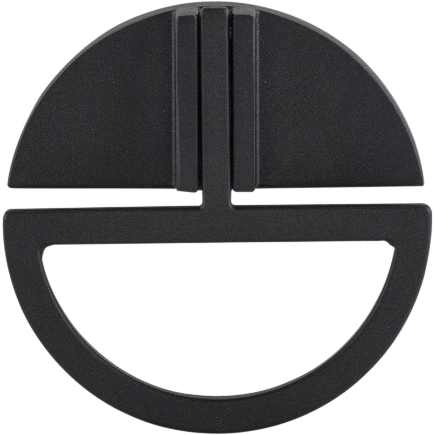 Alles im griff, Möbelgriff, Klappgriff Trapani Ø¸ 64 mm, Zinkdruckguss schwarz matt