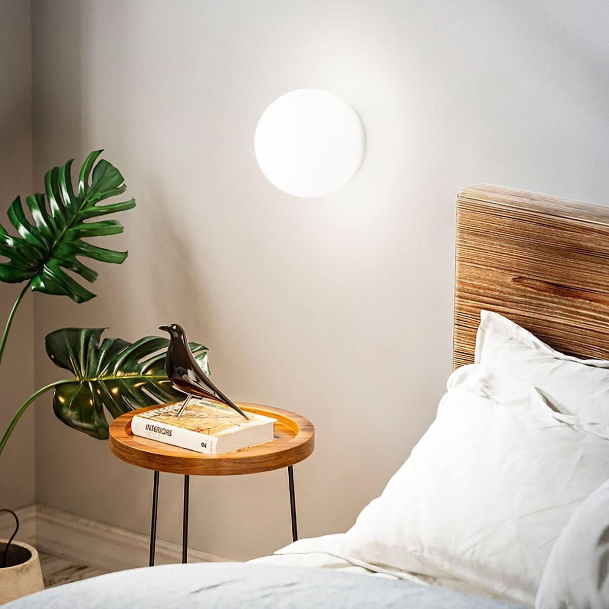 Thumbnail - Ideal lux, Wandleuchte + Deckenleuchte, MAPA BIANCO G9 Wandleuchte ⌀150mm dimmbar Weiss warmweiss 059808 (370 lm, G9)
