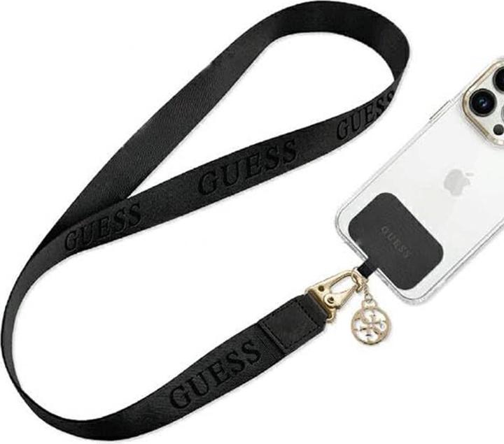 Image du produit Guess Bandoulière en nylon avec breloque - noir