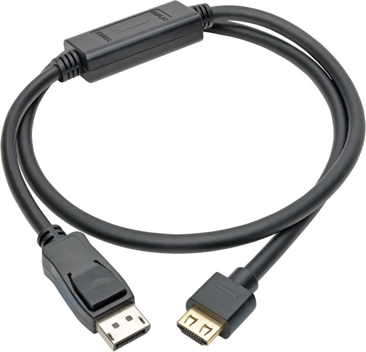 Image du produit Eaton DisplayPort 1.4 to HDMI Active Adapter Cable M/M 4K 60 Hz 4:4:4 HDR HDCP 2.2 3 ft. 0 (0.91 m, DisplayPort, HDMI)
