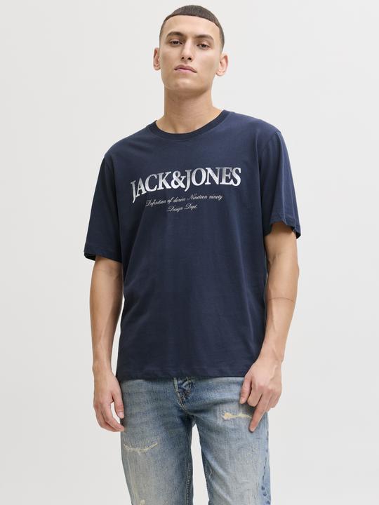 Produktbild Jack & Jones Jjdevin Daytona Print Tee Ss Crew Ln (M)