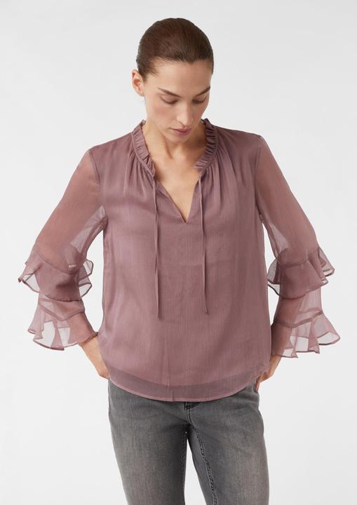 Immagine prodotto Comma Bluse Bluse mit femininen Volants aus Crêpe-Chiffon (42)