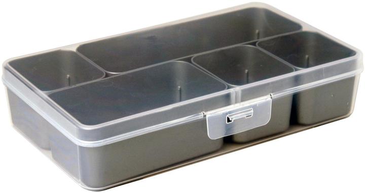Actual product image Sunware Q-line storage box with 5 baskets 1.8L transparent metal-coloured (24.50 cm, 1.80 l)