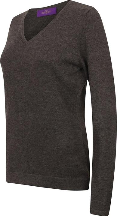 Produktbild Henbury FeinstrickPullover mit VAusschnitt (XS)