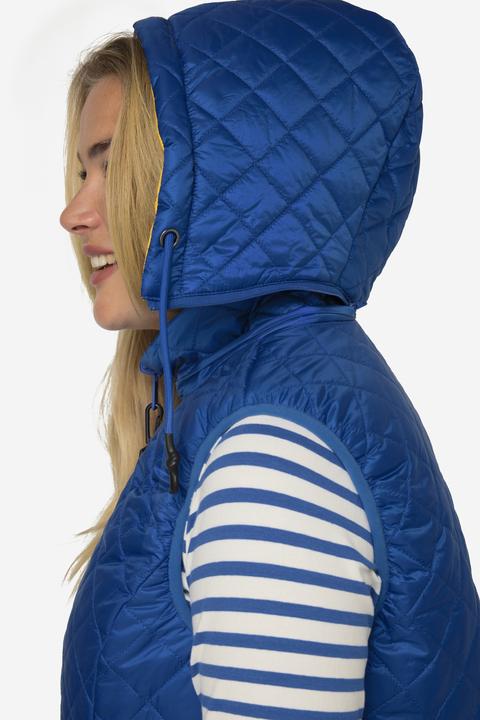 Produktbild Laurasøn Damen Wende-Steppweste, Kapuze royalblau M 825345756-M (M)