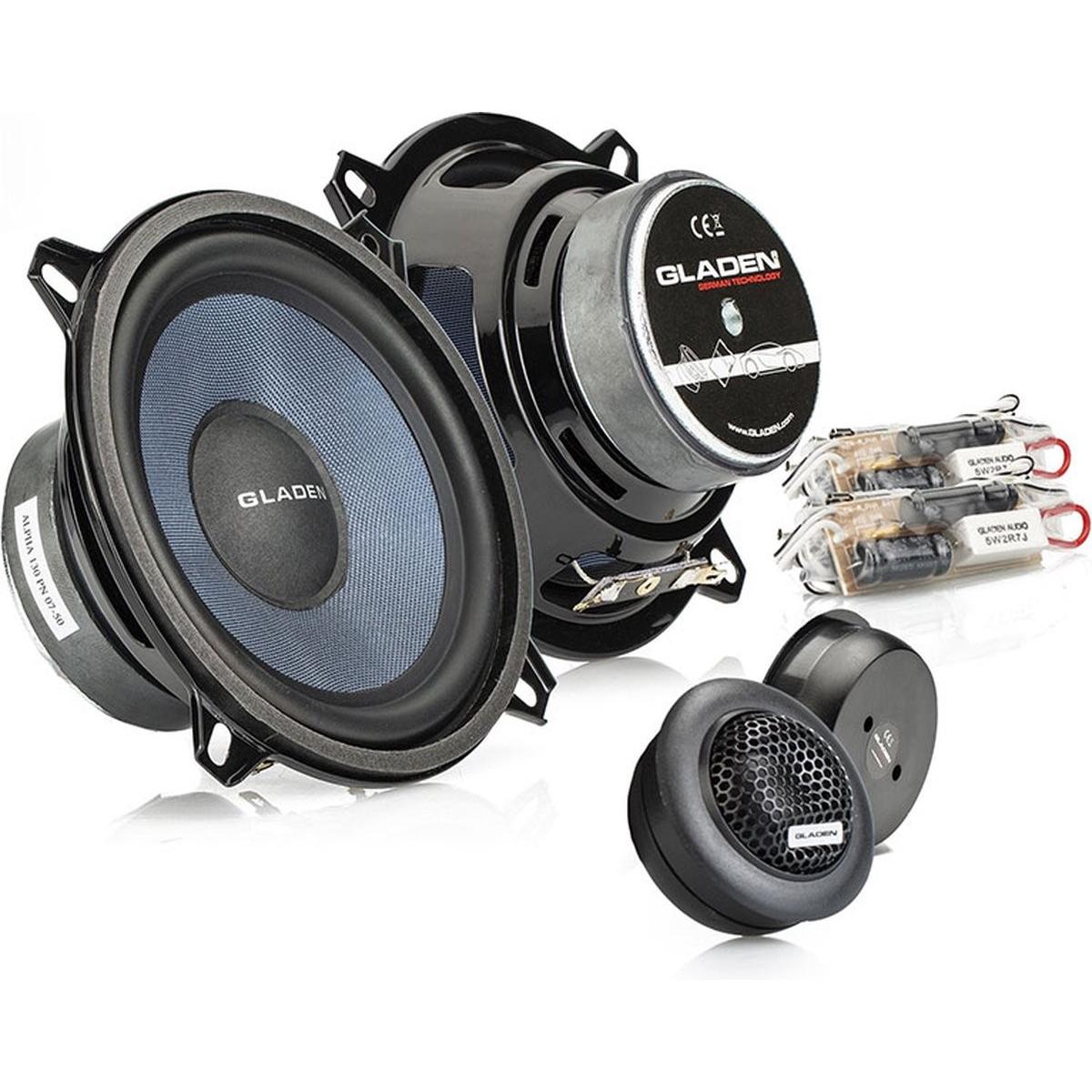 Gladen Bahlen Alpha 130g2 - Autolautsprecher - 13 cm Komposet - 2 Strassenlautsprecher - 95 Watt (95 W, 13 cm) (Alpha 130-G2)