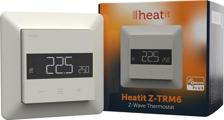 Heatit Z-TRM6 Thermostat Z-Wave 800 series (Weiss RAL 9010)