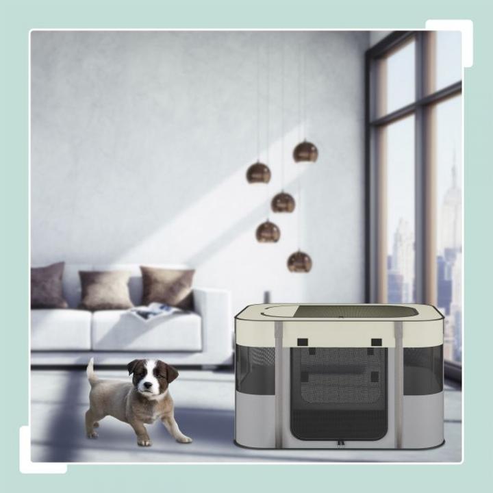 Produktbild Relaxdays Welpenauslauf faltbar drinnen & drauÃŸen (Hundezelt)