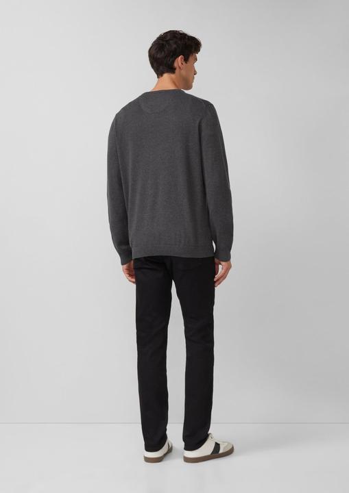 Produktbild s.Oliver Strickpullover Strickpullover mit Logo-Stickerei (S)