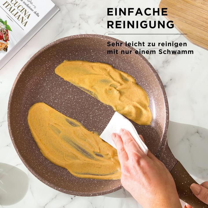 Immagine prodotto Kasanova Set pentole antiaderente senza grassi, per tutte le piastre, 12 pezzi (Set di pentole e padelle da cucina, Alluminio)