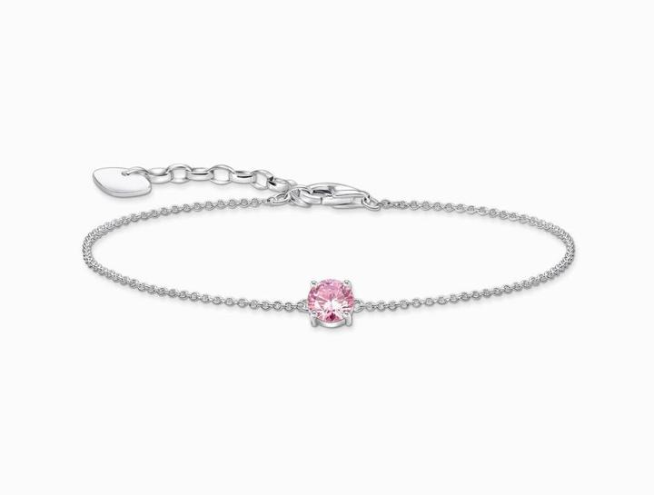 Image du produit Thomas Sabo Bracelet avec pendentif zircon rose Argent (19 cm, Argent 925)