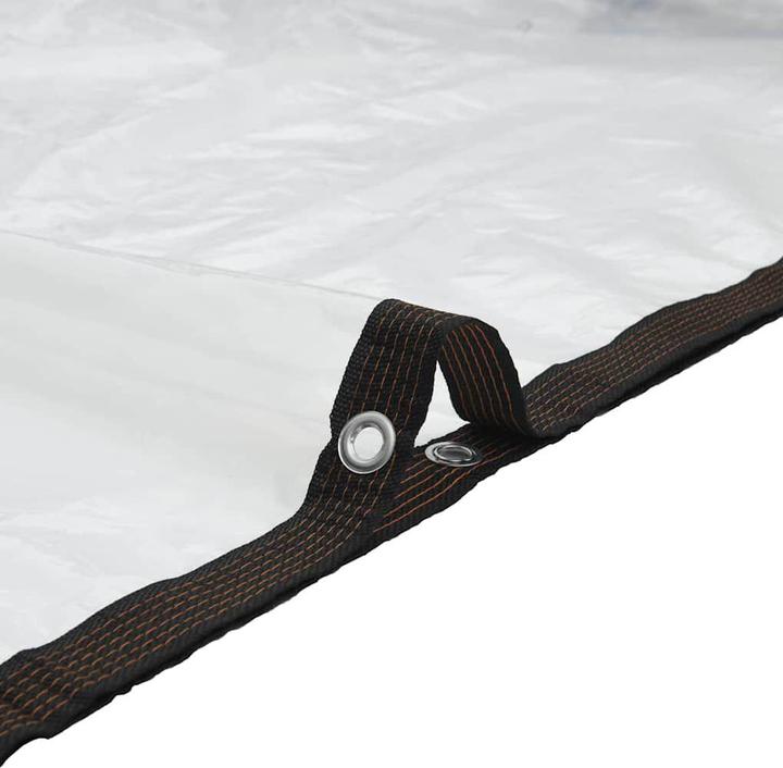 Produktbild vidaXL Transparente Plane mit Ösen 1x8 m Polyethylen durchsichtige Plane (1 x 8 m)