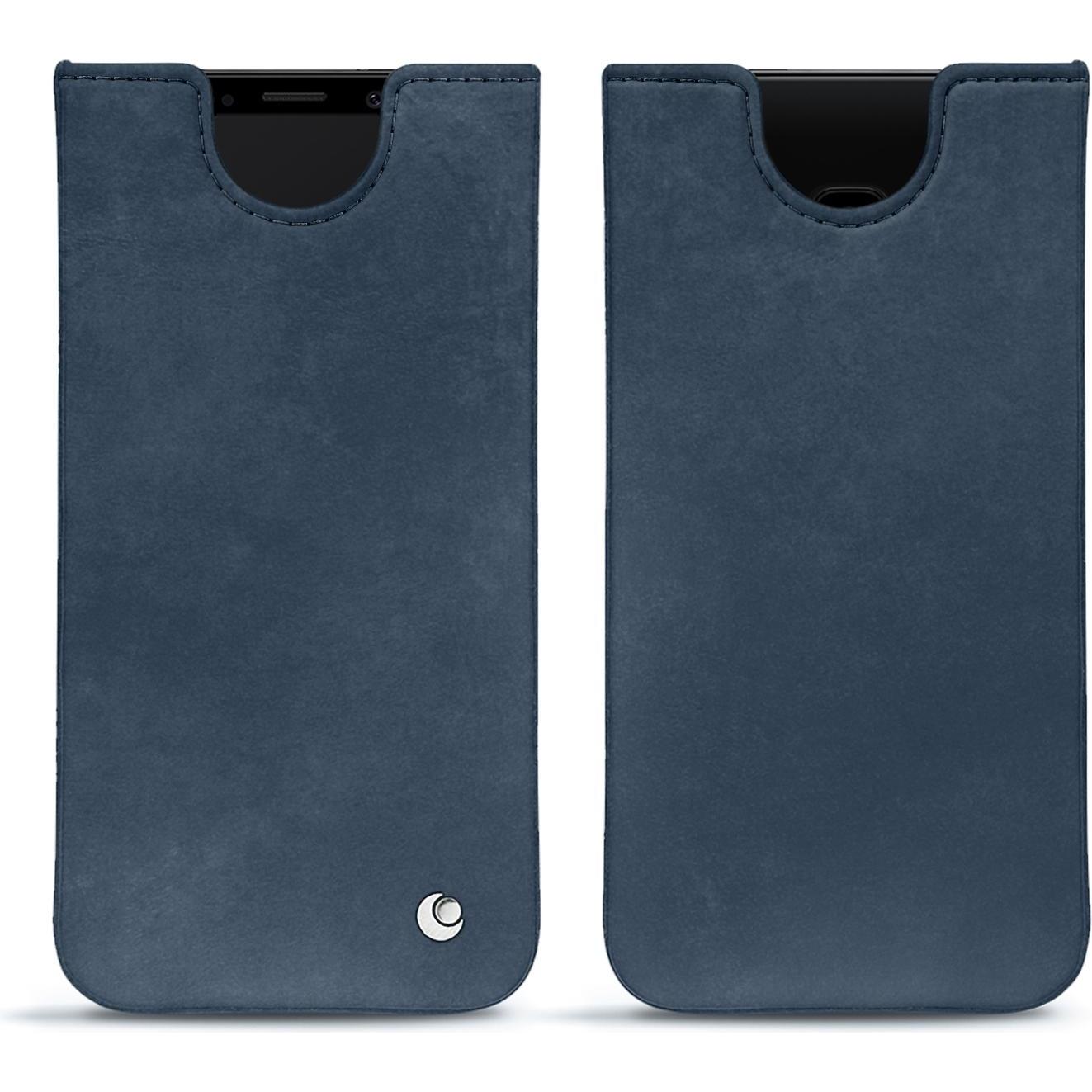 Noreve Lederschutzhülle (Samsung Galaxy S9), Smartphone Hülle, Blau