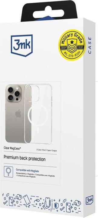 Immagine prodotto 3MK MagCase trasparente per iPhone 15 Pro Max (Apple iPhone 15 Pro Max)