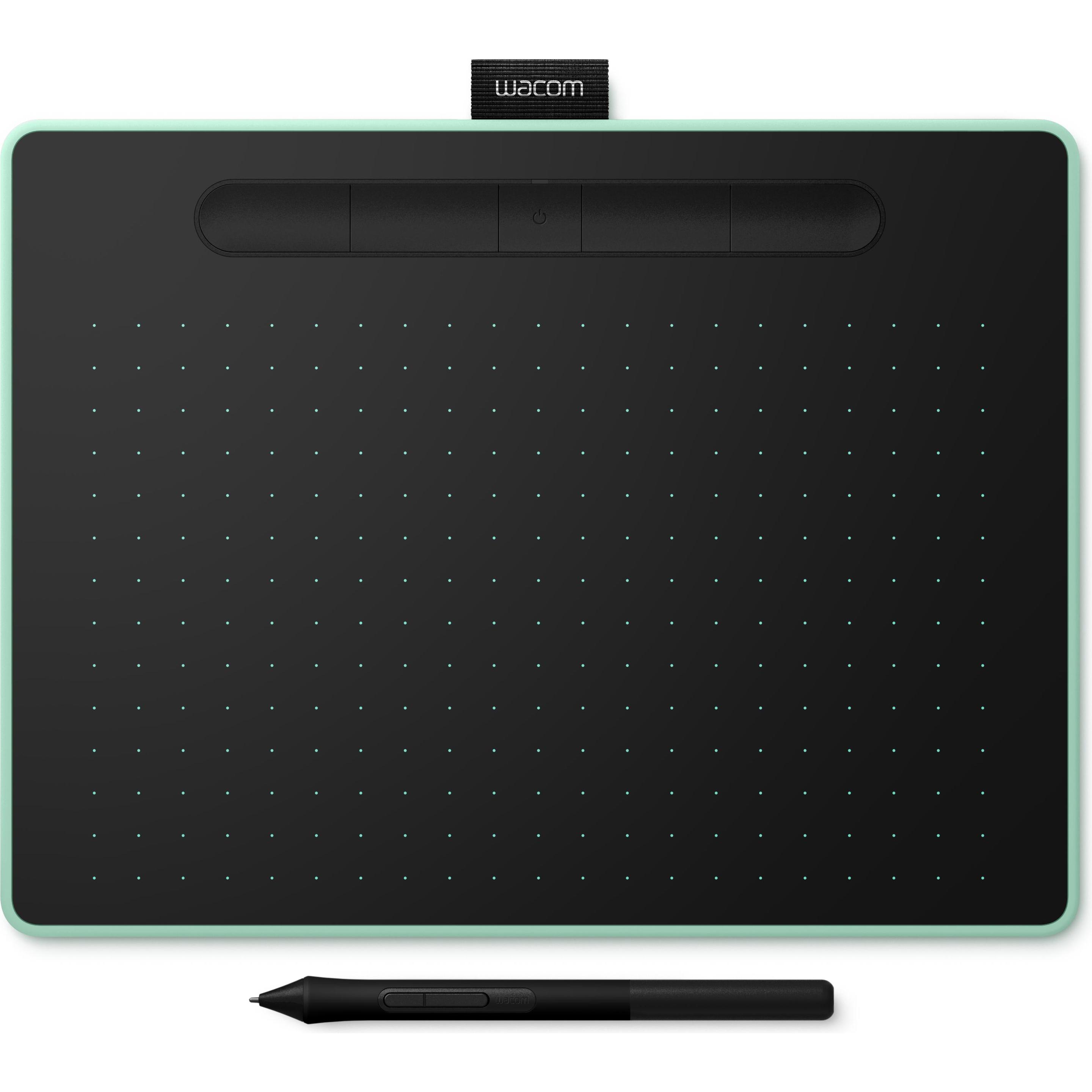 Wacom Intuos M (10", 2540 lpi), Grafiktablett, Grün, Schwarz