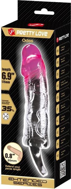Productafbeelding Pretty Love Odes Realistische 2 Cm Vergrotingsschede Voor Penis Roze