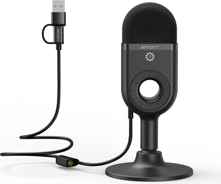 Actual product image SmallRig 3491 Simorr Wave U1 USB Condenser Microphone (Black)